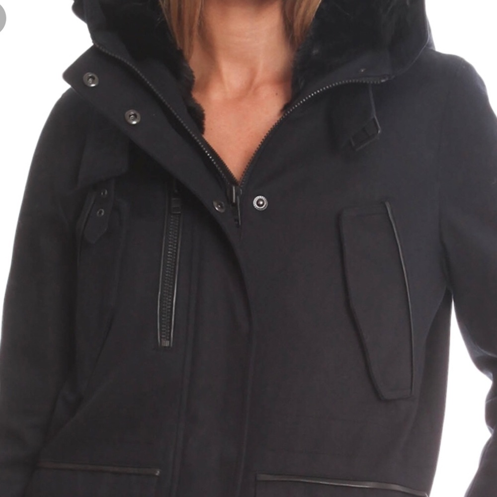 Kooples Cotton Twill Parka